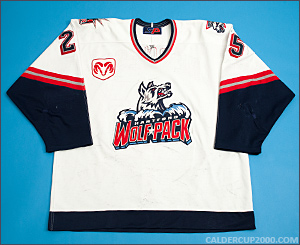 2000-2001 game worn Stefan Cherneski Hartford Wolf Pack jersey