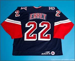 1998-1999 game worn Bob Errey Hartford Wolf Pack jersey