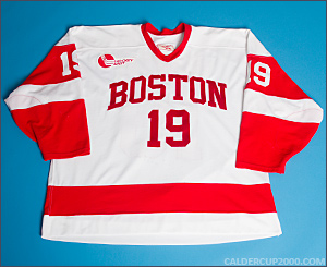 2004-2005 game worn Chris Bourque Boston University jersey