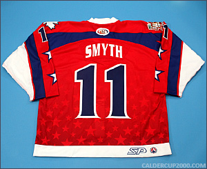 2001 game worn Brad Smyth Canada AHL All Stars jersey