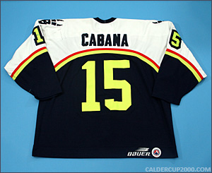 1998-1999 game worn Chad Cabana Beast of New Haven jersey