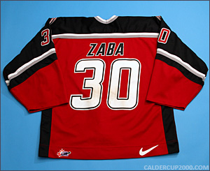2001-2002 game worn Matt Zaba Vancouver Giants jersey