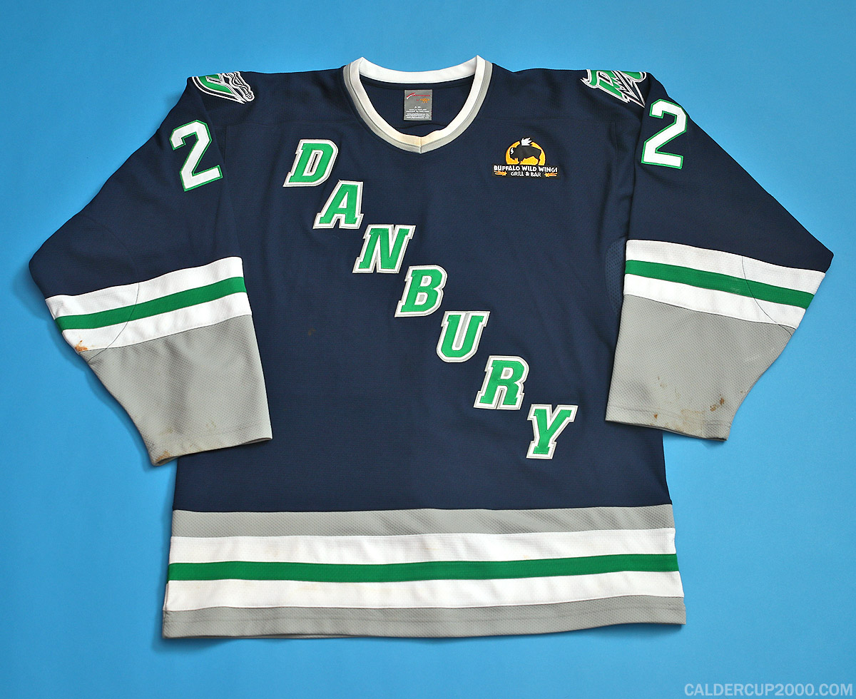2011-2012 game worn Nick Deschenes Danbury Whalers jersey