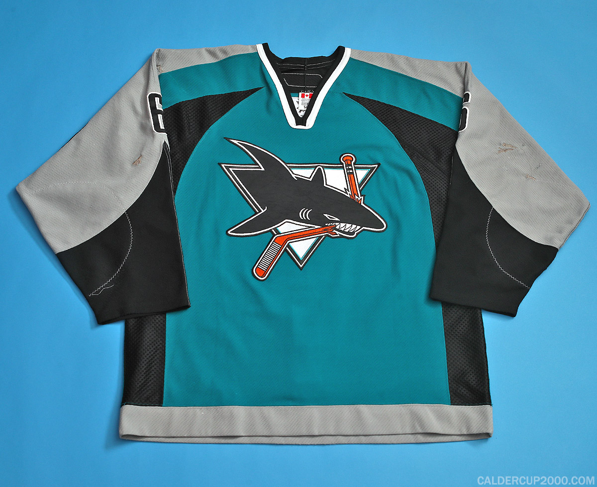 2006-2007 game worn Josh Gorges San Jose Sharks jersey