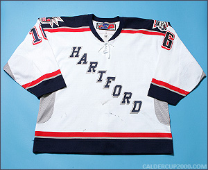 2004-2005 game worn Alexandre Giroux Hartford Wolf Pack jersey