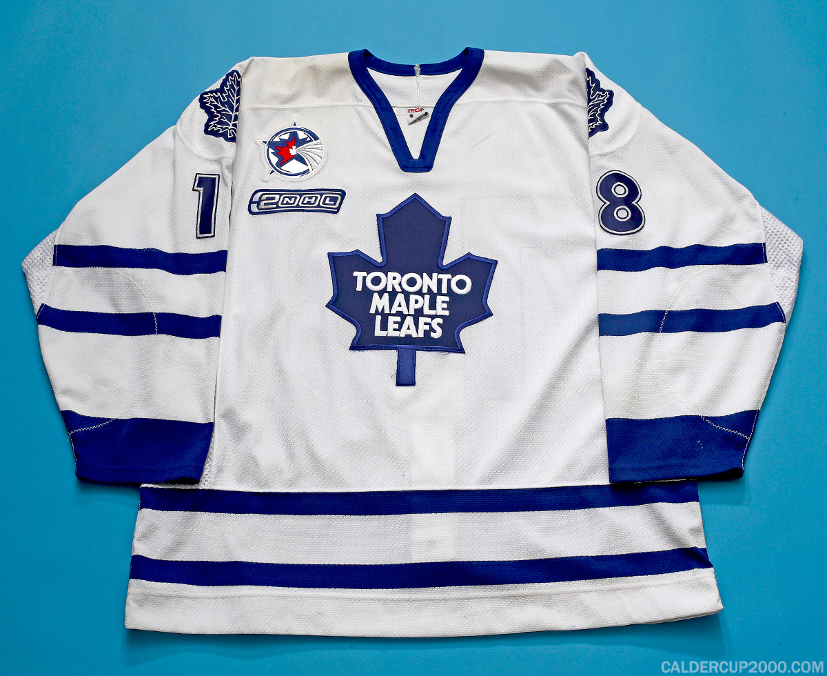 1999-2000 game worn Alyn McCauley Toronto Maple Leafs jersey 1999-2000 game worn Alyn McCauley Toronto Maple Leafs jersey