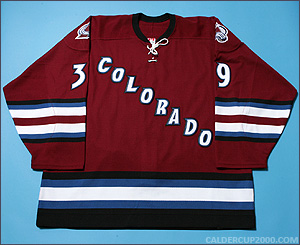 2002-2003 game worn Jeff Paul Colorado Avalanche jersey