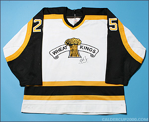 1995-1996 game worn Stefan Cherneski Brandon Wheat Kings jersey